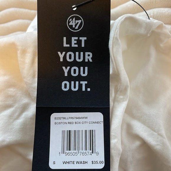 Boston Red Sox City Connect T-Shirt - Whitewash ‘47 Brand - Picture 4 of 4